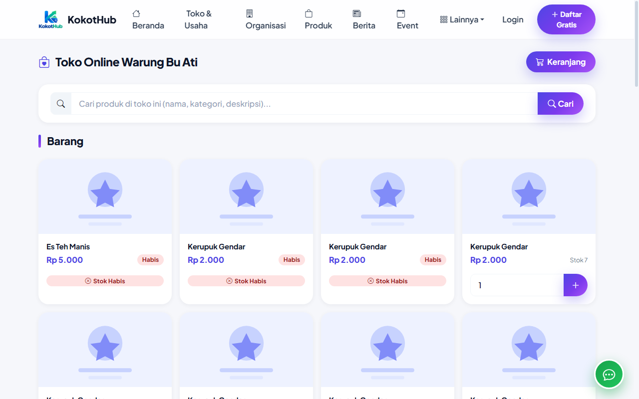 Marketplace tenant